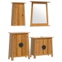 Conjunto de muebles de baño 4 piezas madera maciza de pino de , Muebles de baño - Ref: Foro24-3223463, Precio: 523,05 €, Desc...