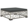 Set de muebles de jardín 5 pzas y cojines ratán sintético gris de vidaXL, Conjuntos de jardín - Ref: Foro24-46808, Precio: 48...