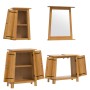 Conjunto de muebles de baño 4 piezas madera maciza de pino de , Muebles de baño - Ref: Foro24-3223463, Precio: 523,05 €, Desc...