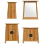 Conjunto de muebles de baño 4 piezas madera maciza de pino de , Muebles de baño - Ref: Foro24-3223463, Precio: 523,05 €, Desc...