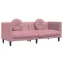 Juego de sofás con cojines 2 piezas terciopelo rosa de , Sofás - Ref: Foro24-3209260, Precio: 544,04 €, Descuento: %