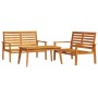 Juego de muebles de jardín 3 piezas madera maciza acacia de , Conjuntos de jardín - Ref: Foro24-3211797, Precio: 283,13 €, De...