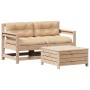 Juego de muebles de jardín 3 pzas y cojines madera maciza pino de , Conjuntos de jardín - Ref: Foro24-3250764, Precio: 257,66...