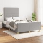 Estructura de cama con cabecero tela gris claro 120x190 cm de , Camas y somieres - Ref: Foro24-3270506, Precio: 155,41 €, Des...
