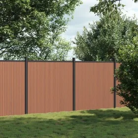 Braunes WPC-Zaunelement 353x186 cm von , Zaunpaneele - Ref: Foro24-3282799, Preis: 624,65 €, Rabatt: %