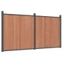 Panel de valla WPC marrón 353x186 cm de , Paneles de vallas - Ref: Foro24-3282799, Precio: 624,65 €, Descuento: %