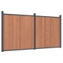 Panel de valla WPC marrón 353x186 cm de , Paneles de vallas - Ref: Foro24-3282799, Precio: 805,32 €, Descuento: %