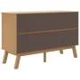 Aparador OLDEN madera maciza pino blanco y marrón 114x43x73,5cm de , Aparadores - Ref: Foro24-358599, Precio: 168,21 €, Descu...
