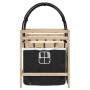 Cama alta niños con túnel madera pino blanco negro 90x200 cm de , Camas y somieres - Ref: Foro24-3283844, Precio: 209,73 €, D...
