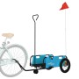 Remolque para bicicletas hierro y tela Oxford azul de , Remolques para bicicletas - Ref: Foro24-94184, Precio: 79,24 €, Descu...