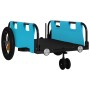 Remolque para bicicletas hierro y tela Oxford azul de , Remolques para bicicletas - Ref: Foro24-94184, Precio: 79,24 €, Descu...