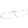 Tablero de mesa ovalado madera maciza de acacia 100x40x3,8 cm de , Tableros para mesas - Ref: Foro24-370810, Precio: 68,62 €,...