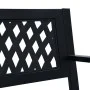 Banco de jardín acero negro 125 cm de vidaXL, Bancos de jardín - Ref: Foro24-47943, Precio: 83,68 €, Descuento: %