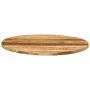 Round table top solid rough mango wood Ø 80x1.5 cm by , Table tops - Ref: Foro24-370012, Price: 81,13 €, Discount: %