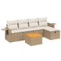 Juego de sofás jardín con cojines 6 pzas ratán sintético beige de , Conjuntos de jardín - Ref: Foro24-3264943, Precio: 374,39...