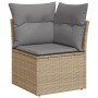 Juego de sofás jardín con cojines 5 pzas ratán sintético beige de , Conjuntos de jardín - Ref: Foro24-3226801, Precio: 343,29...