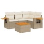 Juego de sofás jardín con cojines 5 pzas ratán sintético beige de , Conjuntos de jardín - Ref: Foro24-3226779, Precio: 386,18...