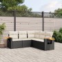 Set de muebles de jardín 5 pzas y cojines ratán sintético negro de , Conjuntos de jardín - Ref: Foro24-3226798, Precio: 330,4...