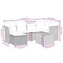 Set de comedor de jardín 7 pzas y cojines ratán sintético negro de , Conjuntos de jardín - Ref: Foro24-3264723, Precio: 422,1...