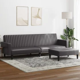 Juego de sofás 2 piezas cuero sintético gris de , Sofás - Ref: Foro24-3216289, Precio: 327,22 €, Descuento: %