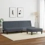 Juego de sofás 2 piezas terciopelo gris oscuro de , Sofás - Ref: Foro24-3216275, Precio: 291,66 €, Descuento: %