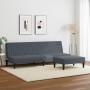Juego de sofás 2 piezas terciopelo gris oscuro de , Sofás - Ref: Foro24-3216275, Precio: 296,89 €, Descuento: %