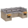 Juego de sofás jardín con cojines 6 pzas ratán sintético beige de , Conjuntos de jardín - Ref: Foro24-3227102, Precio: 399,26...