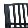 Banco de jardín acero negro 125 cm de vidaXL, Bancos de jardín - Ref: Foro24-47941, Precio: 91,51 €, Descuento: %