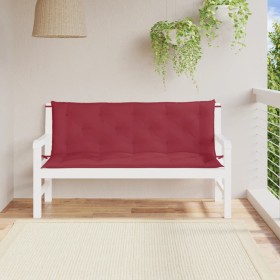 Cojines de banco de jardín 2 uds rojo tinto 150x50x7 cm de , Cojines para sillas y sofás - Ref: Foro24-361706, Precio: 48,18 ...