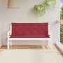Cojines de banco de jardín 2 uds rojo tinto 150x50x7 cm de , Cojines para sillas y sofás - Ref: Foro24-361706, Precio: 48,18 ...