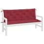 Cojines de banco de jardín 2 uds rojo tinto 150x50x7 cm de , Cojines para sillas y sofás - Ref: Foro24-361706, Precio: 47,77 ...