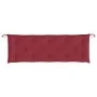 Cojines de banco de jardín 2 uds rojo tinto 150x50x7 cm de , Cojines para sillas y sofás - Ref: Foro24-361706, Precio: 47,77 ...