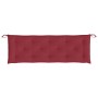 Cojines de banco de jardín 2 uds rojo tinto 150x50x7 cm de , Cojines para sillas y sofás - Ref: Foro24-361706, Precio: 48,18 ...
