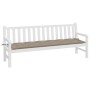Cojín de banco de jardín tela Oxford gris taupé 200x50x7 cm de , Cojines para sillas y sofás - Ref: Foro24-361648, Precio: 43...