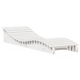Tumbona de madera maciza de pino blanca 205x60x31,5 cm de , Tumbonas - Ref: Foro24-832574, Precio: 102,68 €, Descuento: %