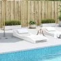 Solid white pine wood lounger 205x60x31.5 cm by , Loungers - Ref: Foro24-832574, Price: 101,39 €, Discount: %