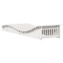 Tumbona de madera maciza de pino blanca 205x60x31,5 cm de , Tumbonas - Ref: Foro24-832574, Precio: 102,68 €, Descuento: %