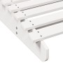 Tumbona de madera maciza de pino blanca 205x60x31,5 cm de , Tumbonas - Ref: Foro24-832574, Precio: 102,68 €, Descuento: %