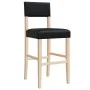 Taburetes altos 2 uds madera maciza de caucho y cuero sintético de , Taburetes de cocina - Ref: Foro24-4006196, Precio: 81,22...