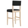 Taburetes altos 2 uds madera maciza de caucho y cuero sintético de , Taburetes de cocina - Ref: Foro24-4006196, Precio: 117,2...