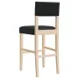 Taburetes altos 2 uds madera maciza de caucho y cuero sintético de , Taburetes de cocina - Ref: Foro24-4006196, Precio: 81,22...