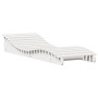 Tumbona de madera maciza de pino blanca 205x70x31,5 cm de , Tumbonas - Ref: Foro24-832581, Precio: 135,12 €, Descuento: %