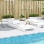 Tumbona de madera maciza de pino blanca 205x70x31,5 cm de , Tumbonas - Ref: Foro24-832581, Precio: 133,09 €, Descuento: %