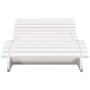 Tumbona de madera maciza de pino blanca 205x70x31,5 cm de , Tumbonas - Ref: Foro24-832581, Precio: 135,12 €, Descuento: %