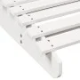 Tumbona de madera maciza de pino blanca 205x70x31,5 cm de , Tumbonas - Ref: Foro24-832581, Precio: 133,09 €, Descuento: %