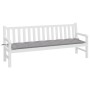 Cojín de banco de jardín tela Oxford gris 200x50x7 cm de , Cojines para sillas y sofás - Ref: Foro24-361641, Precio: 33,35 €,...