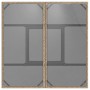 Mesa de jardín superficie de vidrio ratán PE beige 80x80x75 cm de , Mesas de jardín - Ref: Foro24-365523, Precio: 85,40 €, De...