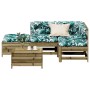 Juego de muebles jardín 5 pzas y cojines madera pino impregnada de , Conjuntos de jardín - Ref: Foro24-3250711, Precio: 489,2...