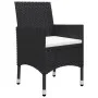 Juego de comedor de jardín 3 piezas con cojines negro de , Conjuntos de jardín - Ref: Foro24-3095860, Precio: 256,46 €, Descu...