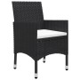 Juego de comedor de jardín 3 piezas con cojines negro de , Conjuntos de jardín - Ref: Foro24-3095860, Precio: 260,50 €, Descu...